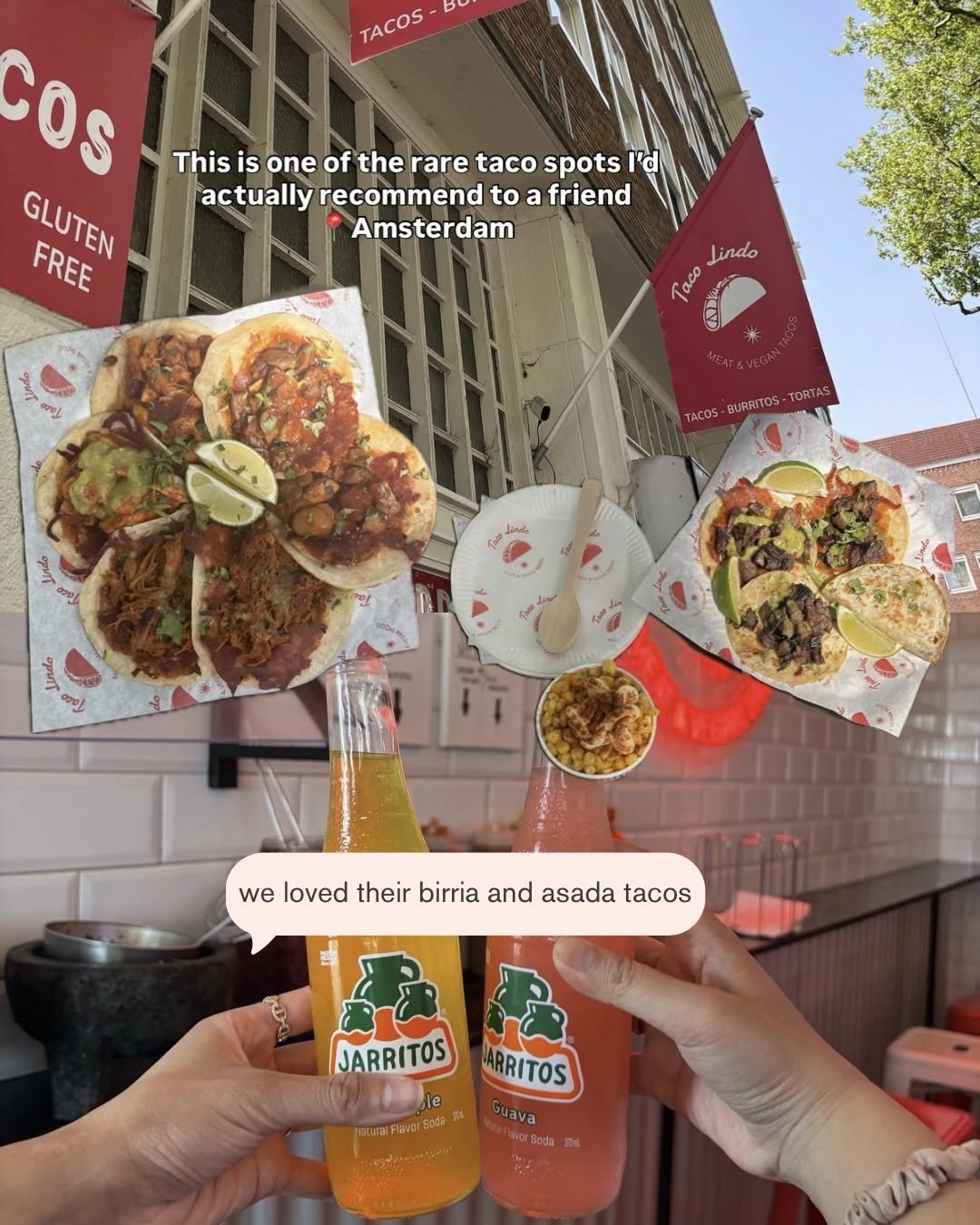 A rare taco spot worth recommending in Amsterdam, from @tacolindo.nl on Instagram